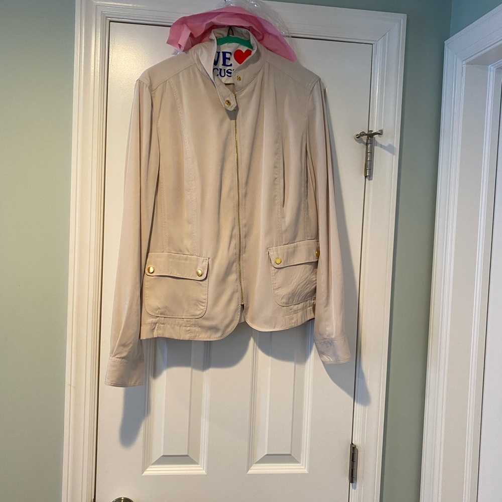 Silky Moto Style Jacket Perfect for Spring and Summer